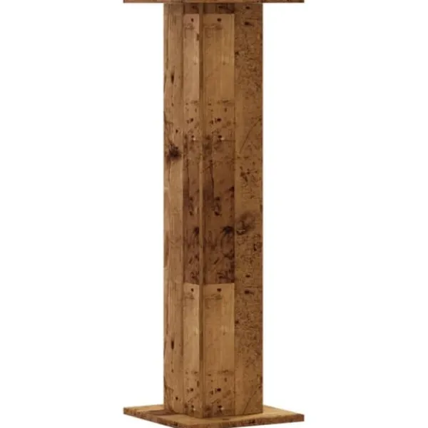 2 - stycken växtställ i åldrat trä - Stabilt konstruerat trä | Storlek: 30x30x95 cm