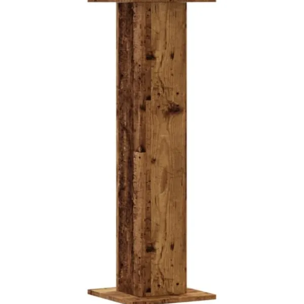 2 - stycken växtställ i åldrat trä - Stabilt konstruerat trä | Storlek: 30x30x95 cm