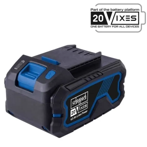 Clearance 4,0 Ah 20 V-batteri - universalbatteri för SCHEPPACH 20 V IXES-serien Trädgårdsmaskiner