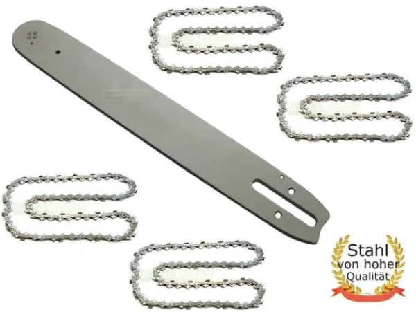 37 cm 1,6 mm 0,325" 62 TG svärd + 4 kedja för Stihl MS261 MS271 motorsåg