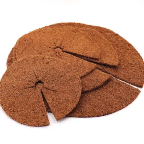 Outlet 4 Coconut Mulching-skivor 60 cm Kokosfibermatta Kokosfiber Växtskyddsmatta Kokosnöt Komposttäckning