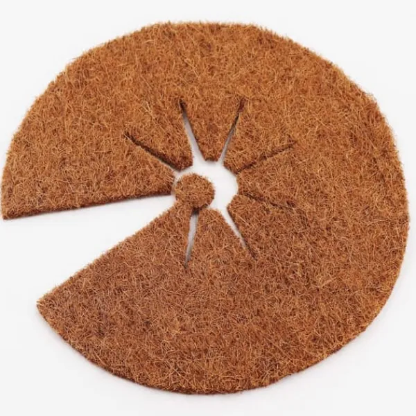 Discount 10 Coconut Mulching-skivor 45 cm Kokosfibermatta Kokosfiber Växtskyddsmatta Kokosnöt Komposttäckning