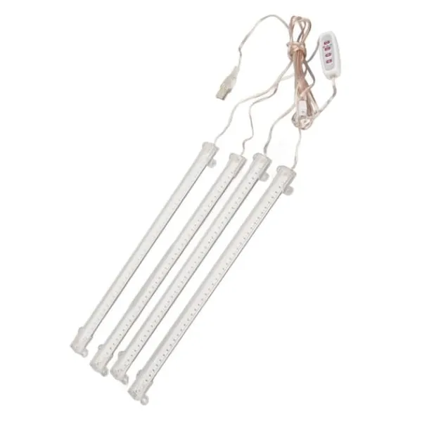 Sale 4 Heads USB-kontakt Dimbar Full Spectrum LED Grow Light med timerfunktion för inomhussuckulenter - 4000K 168 LEDs Kit För Växt- & Örtplantering