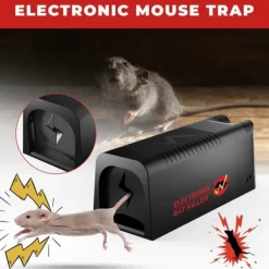 8000 High Voltage Electronic Rat Trap Killer Electric Control Zapper Rodent Pest Skadedjursfällor