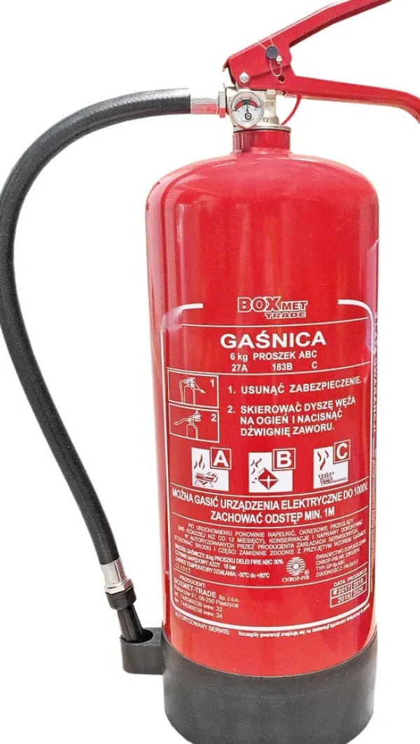 Hot 6 kg brandsläckare med bas, energityp Brandsläckare