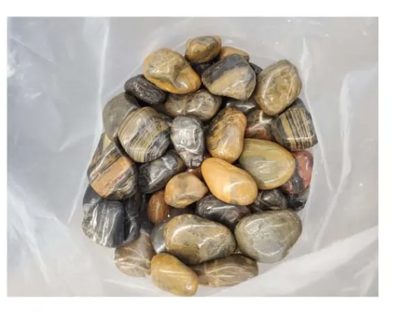 120 kg Polerade småsten Blankt grus Flodsten Pebbles Trädgårdsgrus Prydnadsgrus #