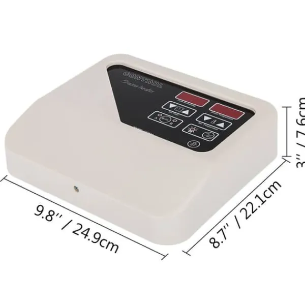 3-9 KW 40-105°C extern digital bastukontroll för kommersiellt och hemmabruk, justerbar tid och temperatur, säker att använda