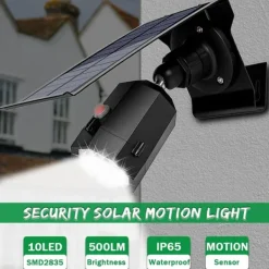 Discount 10 LEDs Infraröd sensor Solenergi Dummy Hem Utomhus Säkerhetskameror Fake Surveillcance LED-lampor Säkerhetslampor
