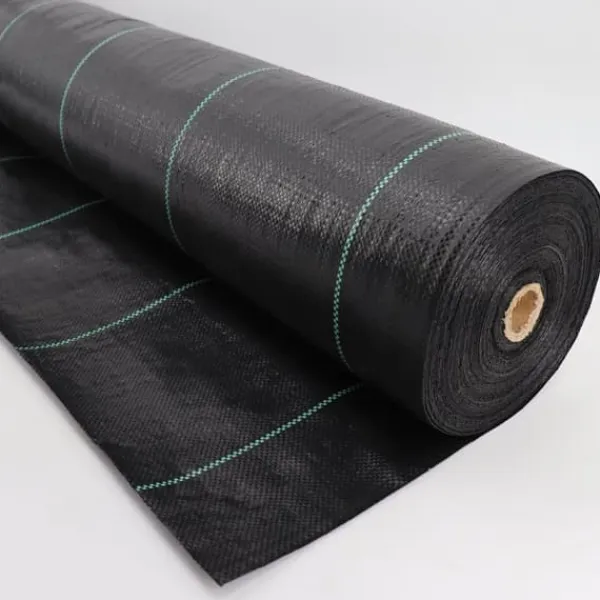 160 m² Ogräsbekämpningsmembran Ogräsfoder Mulchliner 100 g 1,65 m bred