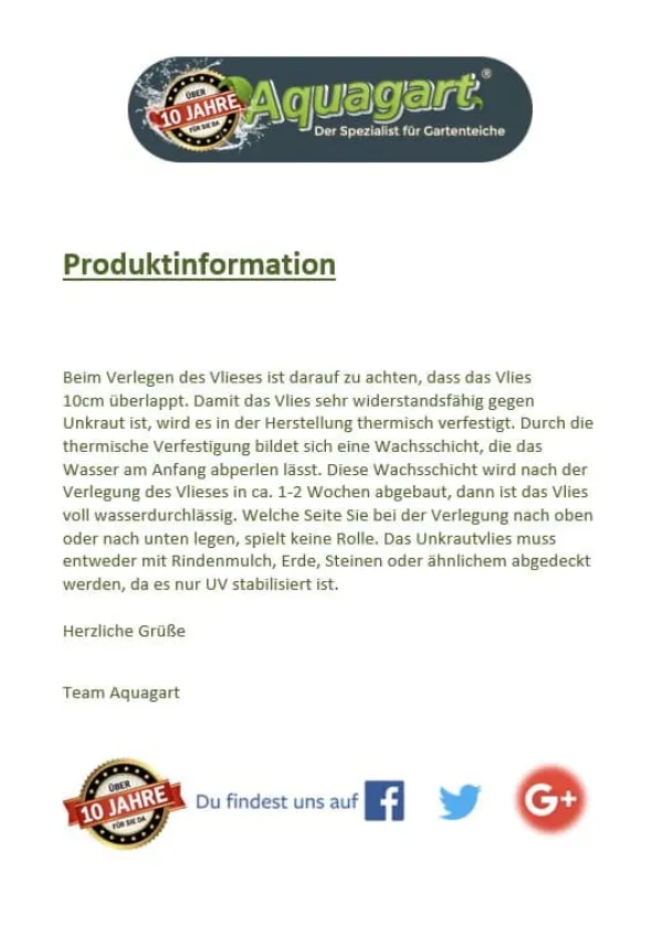 204 m² Trädgårdsfleece Ogräsbekämpningstyg Ogräsfoder Mulchfoder Mulchtyg 150 g 2 m bred