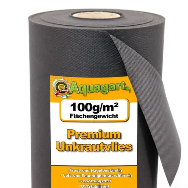 208 m² Trädgårdsfleece Ogräsbekämpningstyg Mulchtyg 100 g 1,6 m w.