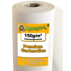 Discount 10 m² Trädgårdsfleece Ogräsbekämpningstyg Ogräsfoder Mulchtyg 150 g/m² vit 2 m bred Markduk & Fiberduk