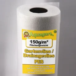 100 m² Trädgårdsfleece Ogräsbekämpningstyg Dräneringsfleece 150 g 2 m bred