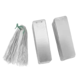 Clearance 100 st. dubbelsidiga skrivbara metalletiketter för utomhusträdgårdsskötsel Hög hållbarhet i aluminium Växtetiketter Trädidentifieringsetiketter Trädgårdsverktyg
