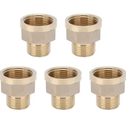Discount 5 st G3/4 hona till G1/2 hane adapter trädgårdsslangkoppling trädgårdsbevattningstillbehör Bevattning