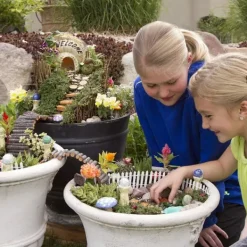 Online 4 ST Konstgräs för trädgårdsminiatyrprydnad Trädgård DIY Gräs Trädgårdsprydnader