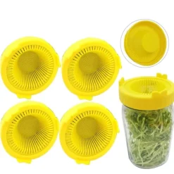 Online 4 st. lättsköljda och dränerade plastlock för grodlock med bred öppning Kit För Växt- & Örtplantering