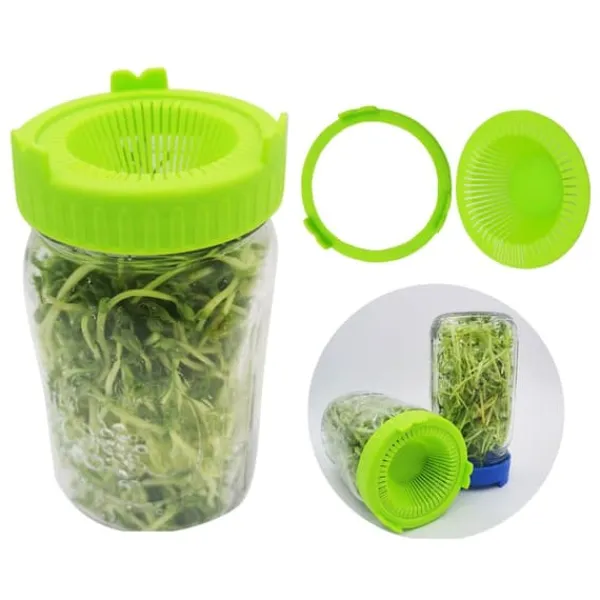 Online 4 st. lättsköljda och dränerade plastlock för grodlock med bred öppning Kit För Växt- & Örtplantering