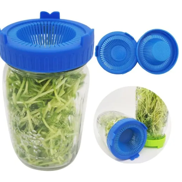 Online 4 st. lättsköljda och dränerade plastlock för grodlock med bred öppning Kit För Växt- & Örtplantering