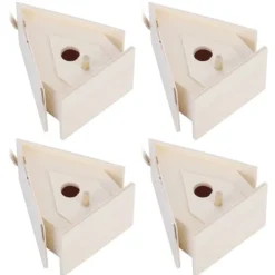 Clearance 4 st mini hängande trä fågelholk bon bur prydnad hantverk för trädgård innergård dekor För Fåglar & Småvilt