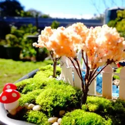 50 st Mini svampdekoration Miniatyrträdgårdshantverk liten konstgjord svamp