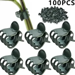 Sale 100 st Trädgård Klämma växt Orkidé Blomma Fixering Planta stöd Krukor & Växtbehållare