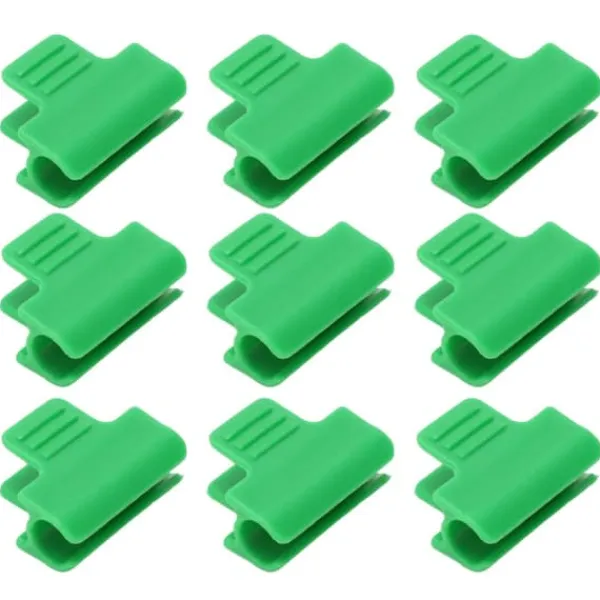 100 st Trädgårdsskjulklämmor Plaststabil mångsidig filmskuggningsnätklämmor för växthus 11 mm/0,43 tum