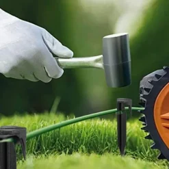 Discount 100 st yttre kabelfästspikar, kompatibla med robotgräsklippare från Gardena, Husqvarna, Worx, Bosch Trädgårdsmaskiner