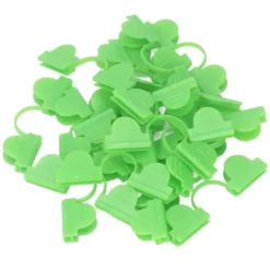 Best 100 STK Växthusklämma Plast Dubbelhuvud Skuggning Trädgårdsbåge Växthusklämma Glasfiber Trädgårdstillbehör 6 mm Ljusgrön Växthus