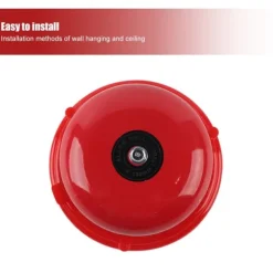 Best 4 tum Metal Fire Control Intern Strike Type Electric Bell 100db (12V) Brandlarm