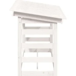 vidaXL 822443 Vedhållare Vit 108x64,5x78 cm Furu