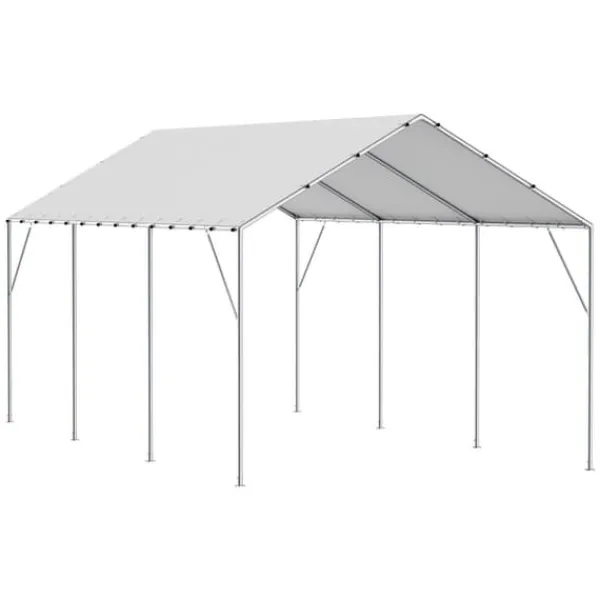 10 x 20 ft Carport Ersättningsskydd, Garage Tält, Vattentät & UV-skyddad, Enkel installation med 40 Bungee (endast Topp)