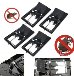 4 x METAL RAT TRAP PEST CONTROL RODENT INDOOR OUTDOOR CATCHER MOUSE LARGE