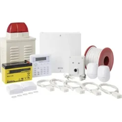ABUS AZAA10200 Terxon SX Larmsystem-set Larmzoner 8x trådbundna, 1x sabotagezon
