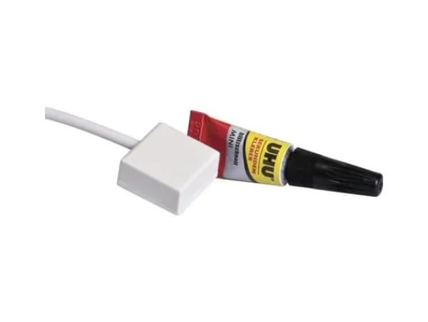 ABUS Potential-free Glass Breakage Detector with Adhesive - Gassensor - kabelansluten - vit