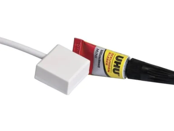 ABUS Potential-free Glass Breakage Detector with Adhesive - Gassensor - kabelansluten - vit