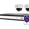 ABUS TVVR36422D - NVR + kamera(/or) - trådad (LAN 10/100) - 4 kanaler - 1 x 1 TB - 2 kameror - Dome - PS CMOS