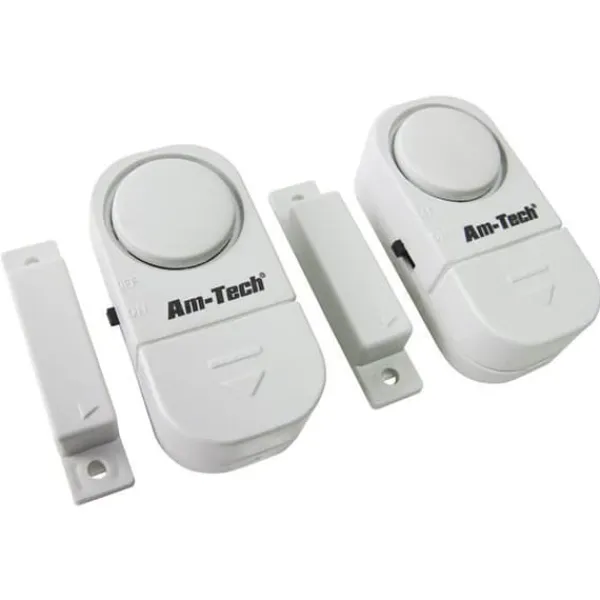 New Alarmset - AMTECH - 2 delar - Ansluten objekt - Vit - Säkerhet Hemlarmsystem