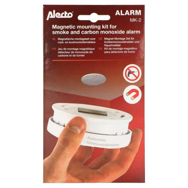 Alecto MK-2 Magnetisk monteringssats för rökdetektorer och kolmonoxidlarm