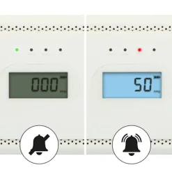 New Alecto Set med rökdetektor och kolmonoxidvarnare Vit Rök- & Koloxiddetektorer