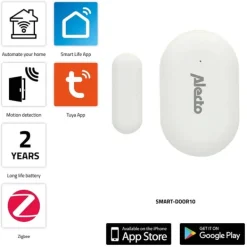 Alecto Smart Zigbee dörr-/fönsterkontaktsensor Sensorer Till Säkerhetssystem