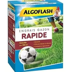 New ALGOFLASH Gräsmatte Gödningsmedel Snabbverkande - 4kg Gödningsmedel