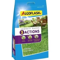 Best ALGOFLASH NATURASOL Gräsmatta Gödselmedel - 3 Steg - 10 kg Gödningsmedel