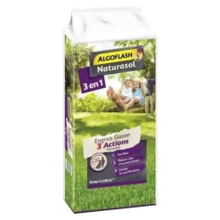 ALGOFLASH NATURASOL Gräsmattegödsel AG3BIO250 3 Åtgärder Naturanid - 10 kg