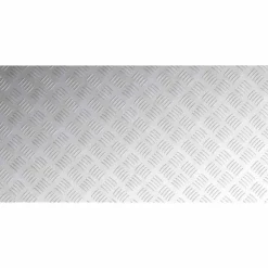 Aluminium Checker Plates - Halkfria Gummitrappmattor | Storlek: 100x50 cm | 2 st