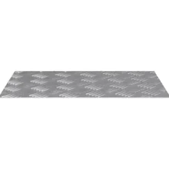 Aluminium Checker Plates - Halkfria trapstegsmattor | Storlek: 60x40 cm | Färg: Grå