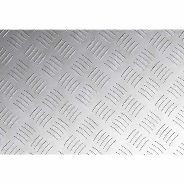 Aluminium Checker Plates - Halkfria trapstegsmattor | Storlek: 60x40 cm | Färg: Grå