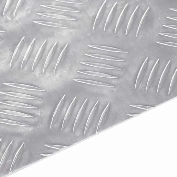 Aluminium Rutschkivor 4 st Halkskydd för Inomhusbruk | Storlek: 80x40 cm | Färg: Silver