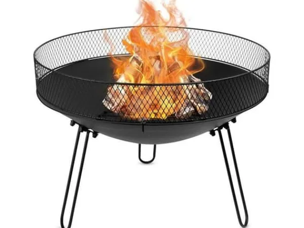 Ambiance trädgårdshärd i metall sort 60 cm Öppna Spisar