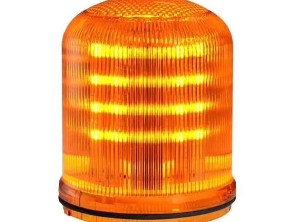 ANDERSSONS AGENTUR M-Line, Multi lampe FLR orange med roterende, blink og fast lys.Tilslutninger Lav Base 12/24VAC/DC, Dyb Base m/trafo 90-240v, IP65 | CDON